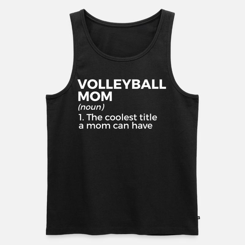 Volleyball Spieler Geschenk - Männer Premium Bio Tank Top - Schwarz