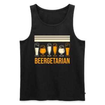 Biertrinker Bierbrauer - Männer Premium Bio Tank Top - Schwarz - Vorne - AI Model Male 178 light (178cm)
