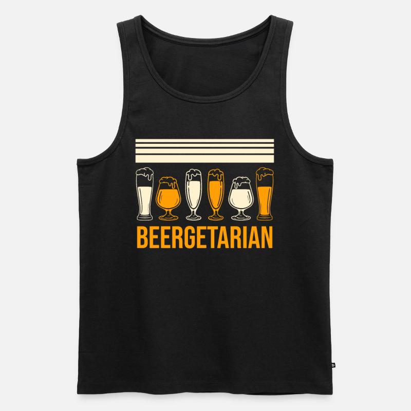 Biertrinker Bierbrauer - Männer Premium Bio Tank Top - Schwarz