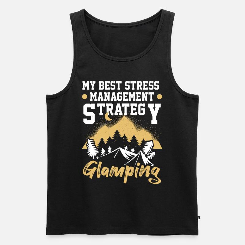 Glamping Camping Glamper - Männer Premium Bio Tank Top - Schwarz