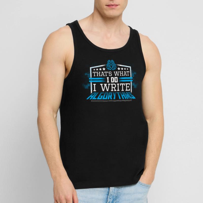 Javascript Software Developer Programmer Men's Premium Organic Tank Top