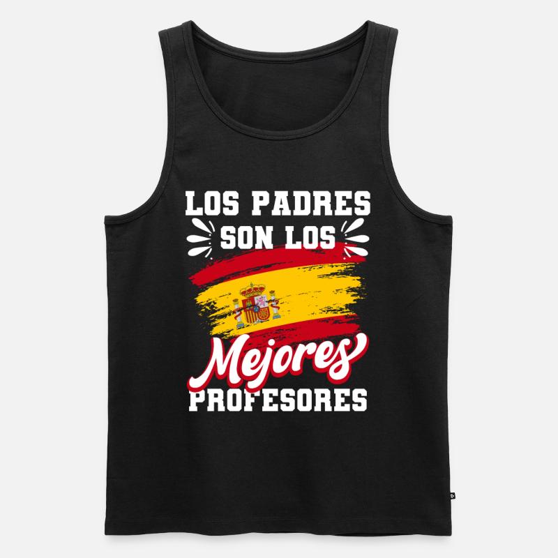 Spanish Papa Daddy Best Daddy - Men's Premium Organic Tank Top - black