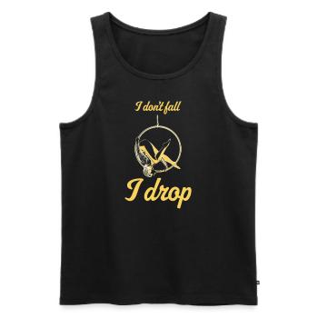 Aerial Silks I acrobatics dancer yoga design for - Men's Premium Organic Tank Top - black - Front - AI Model Male 178 light (178cm)