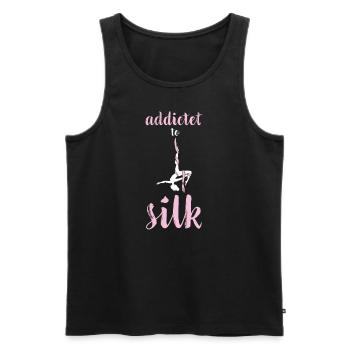 Aerial Silks I acrobatics dancer yoga design for - Men's Premium Organic Tank Top - black - Front - AI Model Male 178 light (178cm)