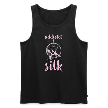Aerial Silks I acrobatics dancer yoga design for - Men's Premium Organic Tank Top - black - Front - AI Model Male 178 light (178cm)