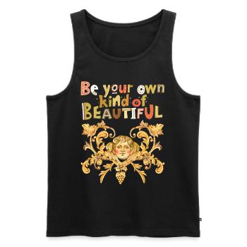 Schöner Spruch, Putto, Engelchen, Engel-Aquarell - Männer Premium Bio Tank Top - Schwarz - Vorne - AI Model Male 178 light (178cm)