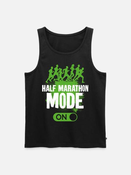 Running Runner Half Marathon - Men's Premium Organic Tank Top - black