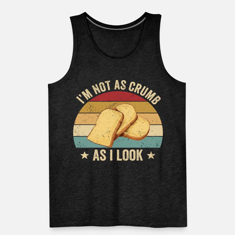 Funny bread baker Men's Premium Organic Tank Top