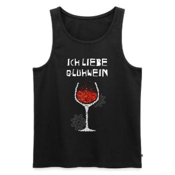Glühwein Nikolaus Weinachtsmarkt Glühweinstand - Männer Premium Bio Tank Top - Schwarz - Vorne - Michal (187cm)