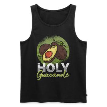 Guacamole Vegetarian Mexican Avocado Liebhab - Men's Premium Organic Tank Top - black - Front - Michal (187cm)