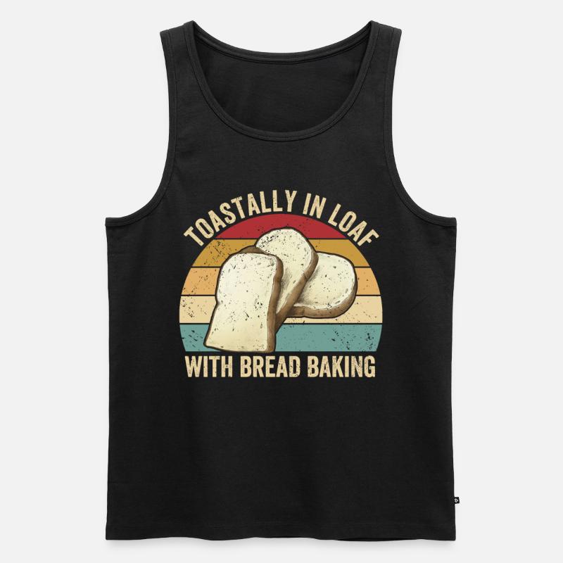 Funny bread baker - Men's Premium Organic Tank Top - black