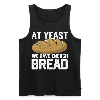 Funny bread baker - Men's Premium Organic Tank Top - black - Front - Michal (187cm)