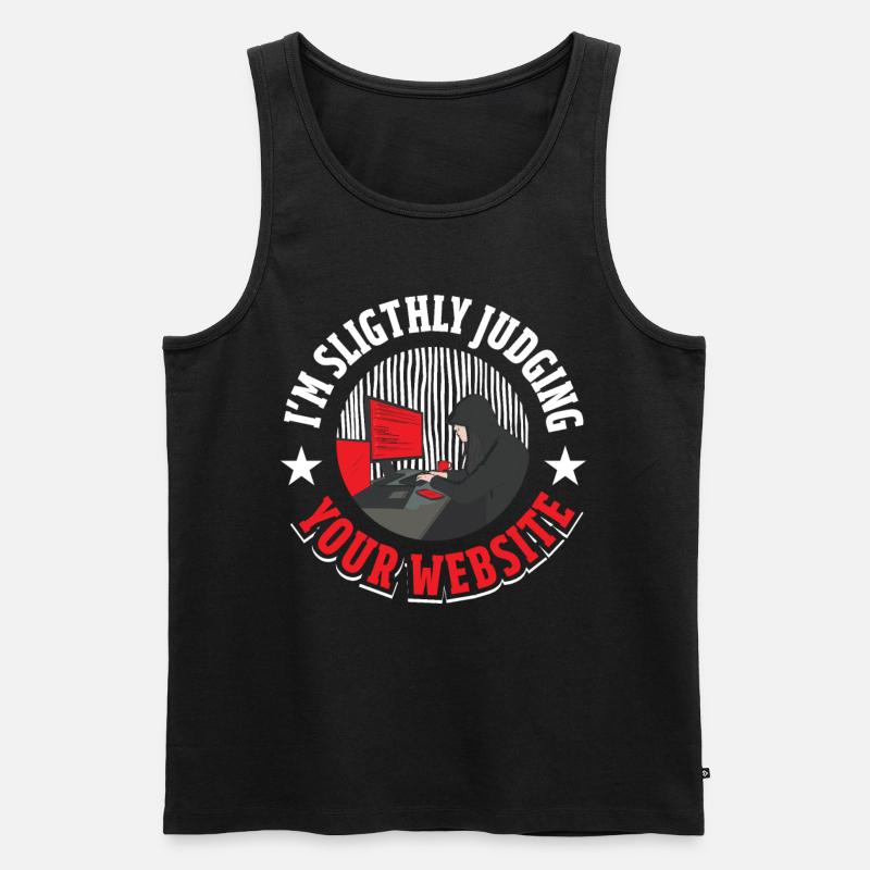 Software Developer Coder - Men's Premium Organic Tank Top - black