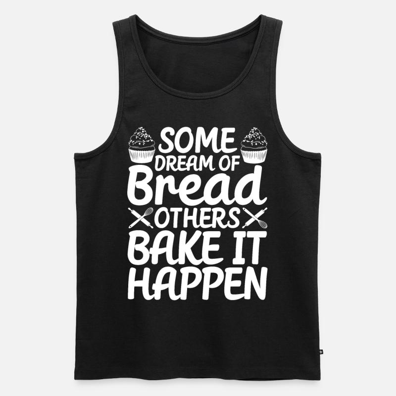 Funny bread baker - Men's Premium Organic Tank Top - black