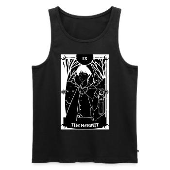 Anime -Tarot -Karte Der Einsiedler okkulte gotisch - Männer Premium Bio Tank Top - Schwarz - Vorne - Michal (187cm)