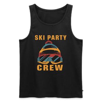 Ski Party Crew Skieur Skieur Skieur - Débardeur bio Premium Homme - noir - Devant - Michal (187cm)