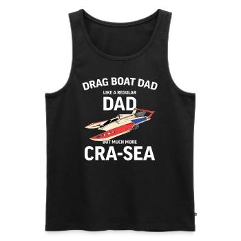 Drag Boat Racing I Drag Boat Driver Speedboat - Männer Premium Bio Tank Top - Schwarz - Vorne - Michal (187cm)