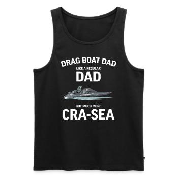 Drag Boat Racing I Drag Boat Driver Speedboat - Männer Premium Bio Tank Top - Schwarz - Vorne - Michal (187cm)