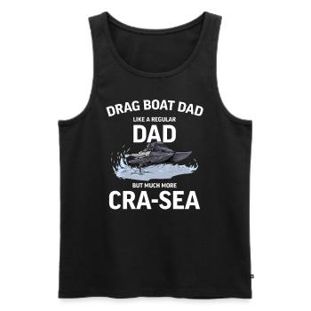 Drag Boat Racing I Drag Boat Driver Speedboat - Männer Premium Bio Tank Top - Schwarz - Vorne - Michal (187cm)