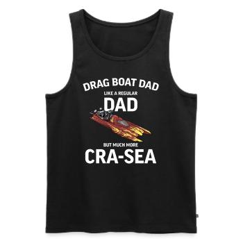 Drag Boat Racing I Drag Boat Driver Speedboat - Männer Premium Bio Tank Top - Schwarz - Vorne - Michal (187cm)