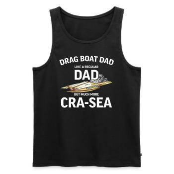 Drag Boat Racing I Drag Boat Driver Speedboat - Männer Premium Bio Tank Top - Schwarz - Vorne - Michal (187cm)