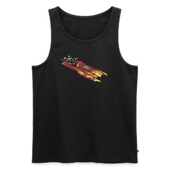 Drag Boat Racing I Drag Boat Driver Speedboat - Männer Premium Bio Tank Top - Schwarz - Vorne - Michal (187cm)