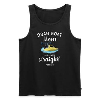 Drag Boat Racing I Drag Boat Driver Speedboat - Männer Premium Bio Tank Top - Schwarz - Vorne - Michal (187cm)