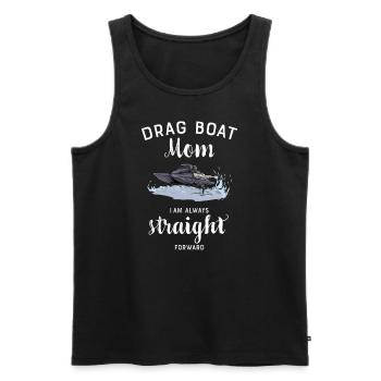 Drag Boat Racing I Drag Boat Driver Speedboat - Männer Premium Bio Tank Top - Schwarz - Vorne - Michal (187cm)