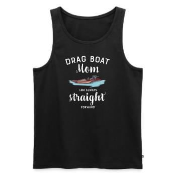 Drag Boat Racing I Drag Boat Driver Speedboat - Männer Premium Bio Tank Top - Schwarz - Vorne - Michal (187cm)