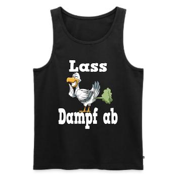 Lustiges Möwen Ostsee Nordsee MOIN für einen - Männer Premium Bio Tank Top - Schwarz - Vorne - AI Model Male 178 light (178cm)