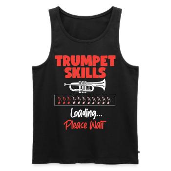 Trumpet Player Trumpet Skills - Männer Premium Bio Tank Top - Schwarz - Vorne - Michal (187cm)