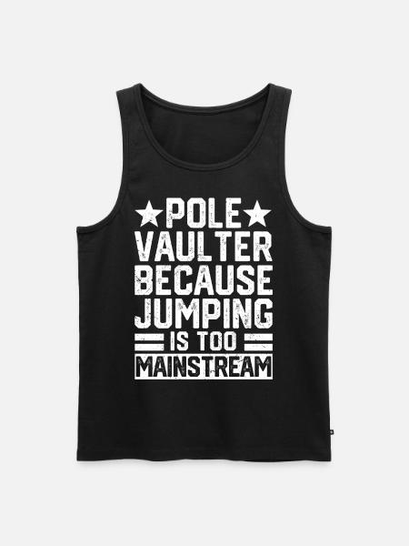 Sjov stangspring stangspring - Herre Premium økologisk tanktop - sort