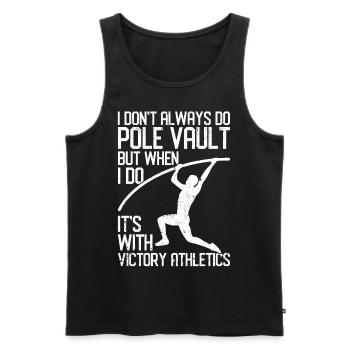 Fun Pole Vault Pole Vault - Men's Premium Organic Tank Top - black - Front - Michal (187cm)