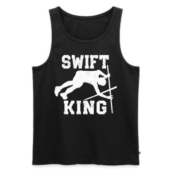 Fun Pole Vault Pole Vault - Men's Premium Organic Tank Top - black - Front - Michal (187cm)