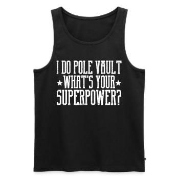 Fun Pole Vault Pole Vault - Men's Premium Organic Tank Top - black - Front - Michal (187cm)