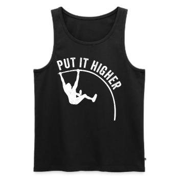 Lustiger Stabhochsprung Stabhochsprung - Männer Premium Bio Tank Top - Schwarz - Vorne - AI Model Male 178 light (178cm)