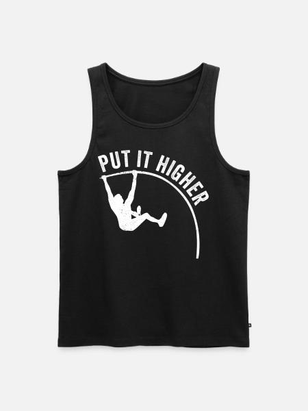 Fun Pole Vault Pole Vault - Men's Premium Organic Tank Top - black