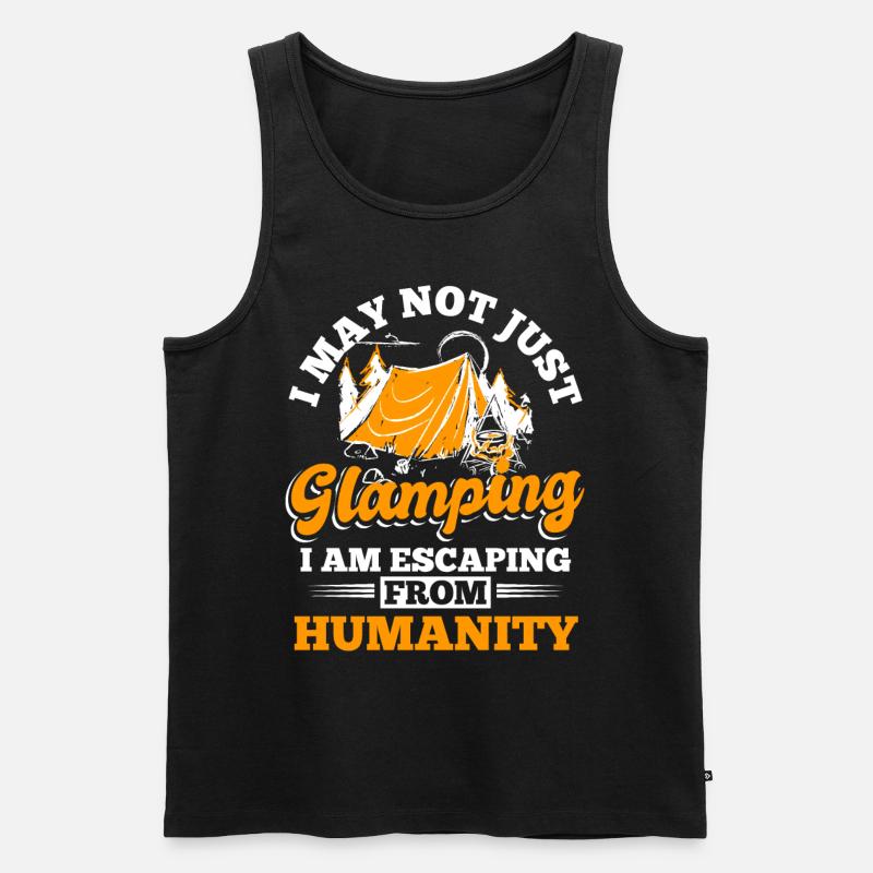 Glamping Glamper Camper - Männer Premium Bio Tank Top - Schwarz