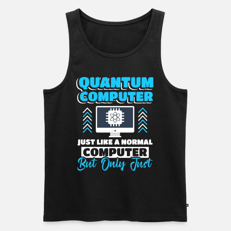 Quantencomputer Quantum Computing - Männer Premium Bio Tank Top - Schwarz