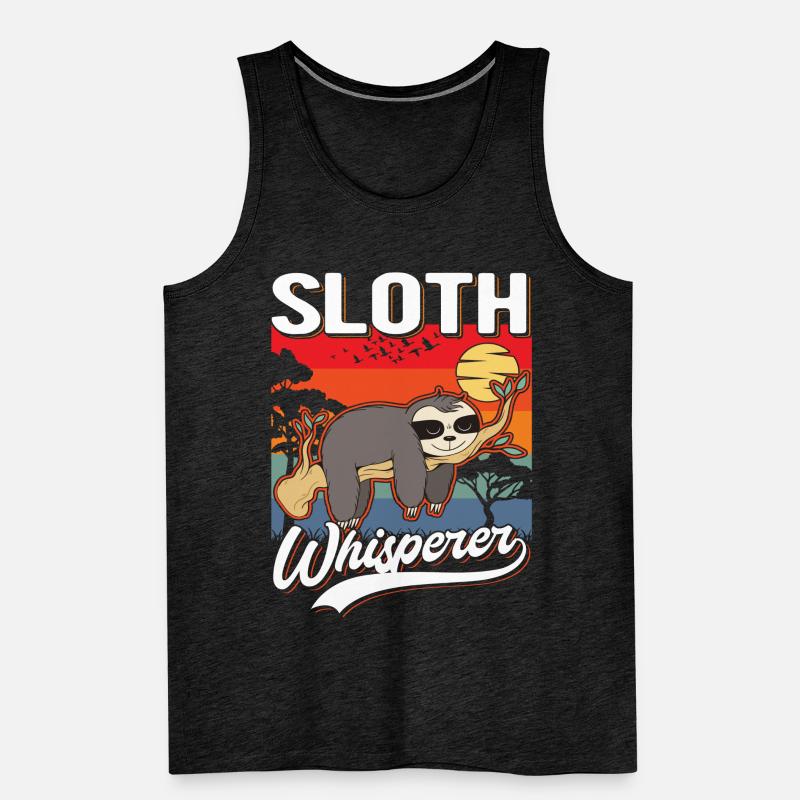 Faultier Flüsterer Sloth Whisperer Men's Premium Organic Tank Top