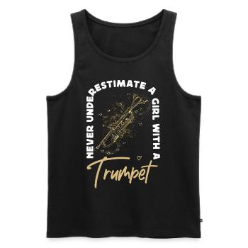 Le trompettiste ne sous-estime jamais - Débardeur bio Premium Homme - charbon - Devant - Alexander (188cm)