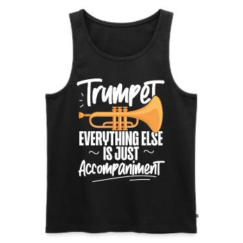 Trumpet Player Trumpet Everything - Männer Premium Bio Tank Top - Schwarz - Vorne - Michal (187cm)