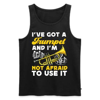 Trumpet Player I've Got A Trumpet - Männer Premium Bio Tank Top - Schwarz - Vorne - AI Model Male 178 light (178cm)