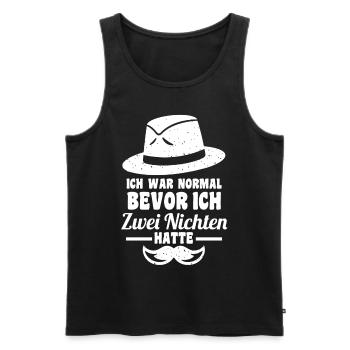 Patenonkel Pate Onkel - Männer Premium Bio Tank Top - Schwarz - Vorne - Michal (187cm)