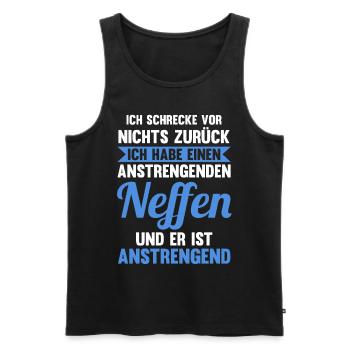 Patenonkel Pate Onkel - Männer Premium Bio Tank Top - Schwarz - Vorne - Michal (187cm)