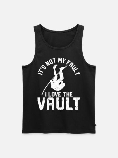 Fun Pole Vault Pole Vault - Men's Premium Organic Tank Top - black