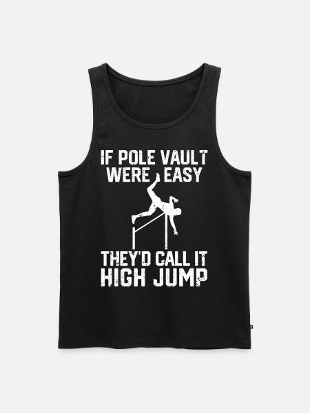Fun Pole Vault Pole Vault - Men's Premium Organic Tank Top - black