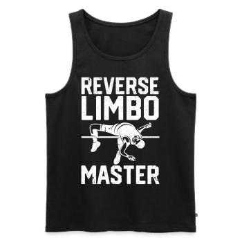 Lustiger Stabhochsprung Stabhochsprung - Männer Premium Bio Tank Top - Schwarz - Vorne - Michal (187cm)