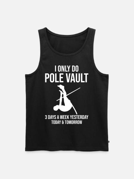 Fun Pole Vault Pole Vault - Men's Premium Organic Tank Top - black