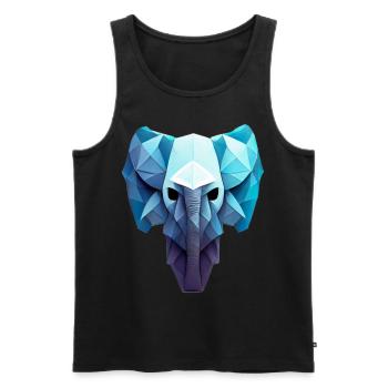 Biker werden nicht grau, wir drehen Chrome Rockabi - Männer Premium Bio Tank Top - Schwarz - Vorne - Michal (187cm)